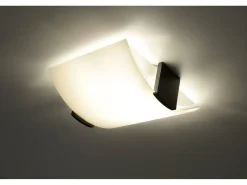 Sollux EMILIO - Lámpara de techo empotrada 2 luces Blanca, Wengué, E27