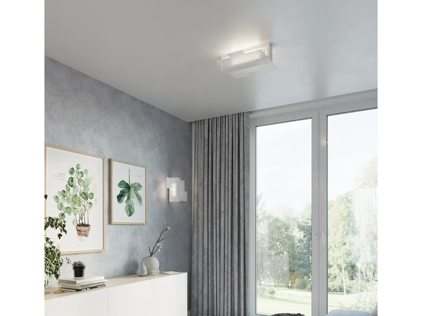 Sollux FENIKS - Lámpara de techo empotrada de 2 luces Blanca, E27