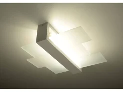 Sollux FENIKS - Lámpara de techo empotrada de 2 luces Blanca, E27
