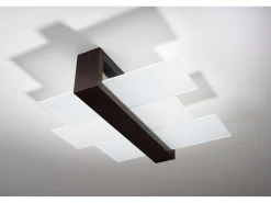 Sollux FENIKS - Lámpara de techo empotrada de 2 luces Negra, E27