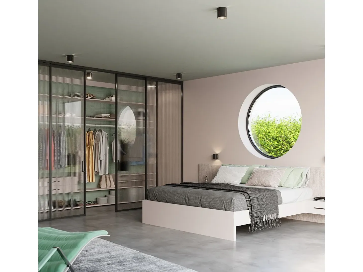 Sollux INEZ - 1 lámpara de pared empotrada en negro, G9