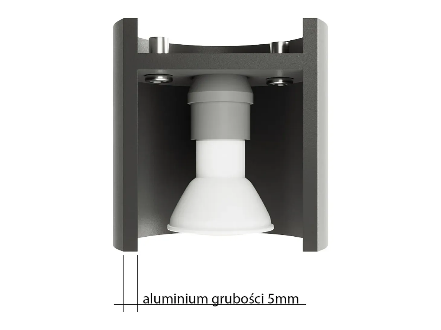 Sollux INEZ - 1 lámpara de pared empotrada en negro, G9