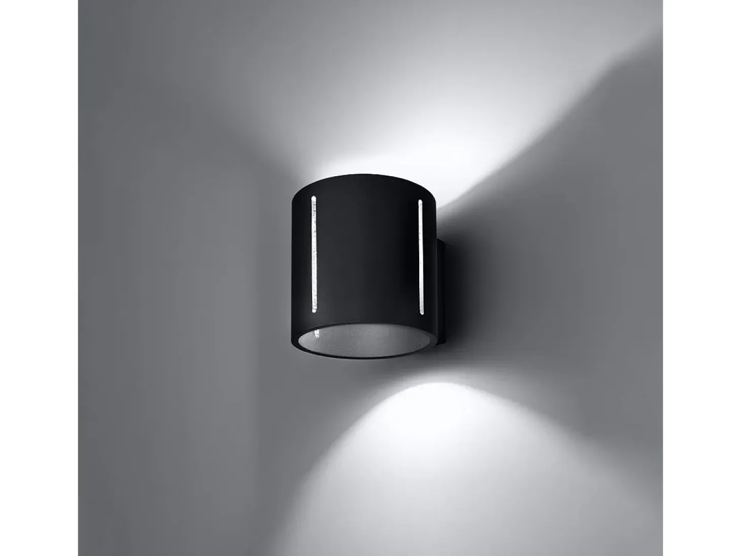 Sollux INEZ - 1 lámpara de pared empotrada en negro, G9