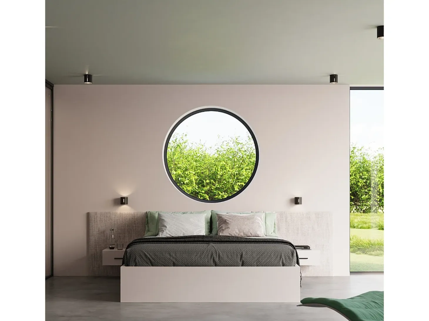 Sollux INEZ - 1 lámpara de pared empotrada en negro, G9