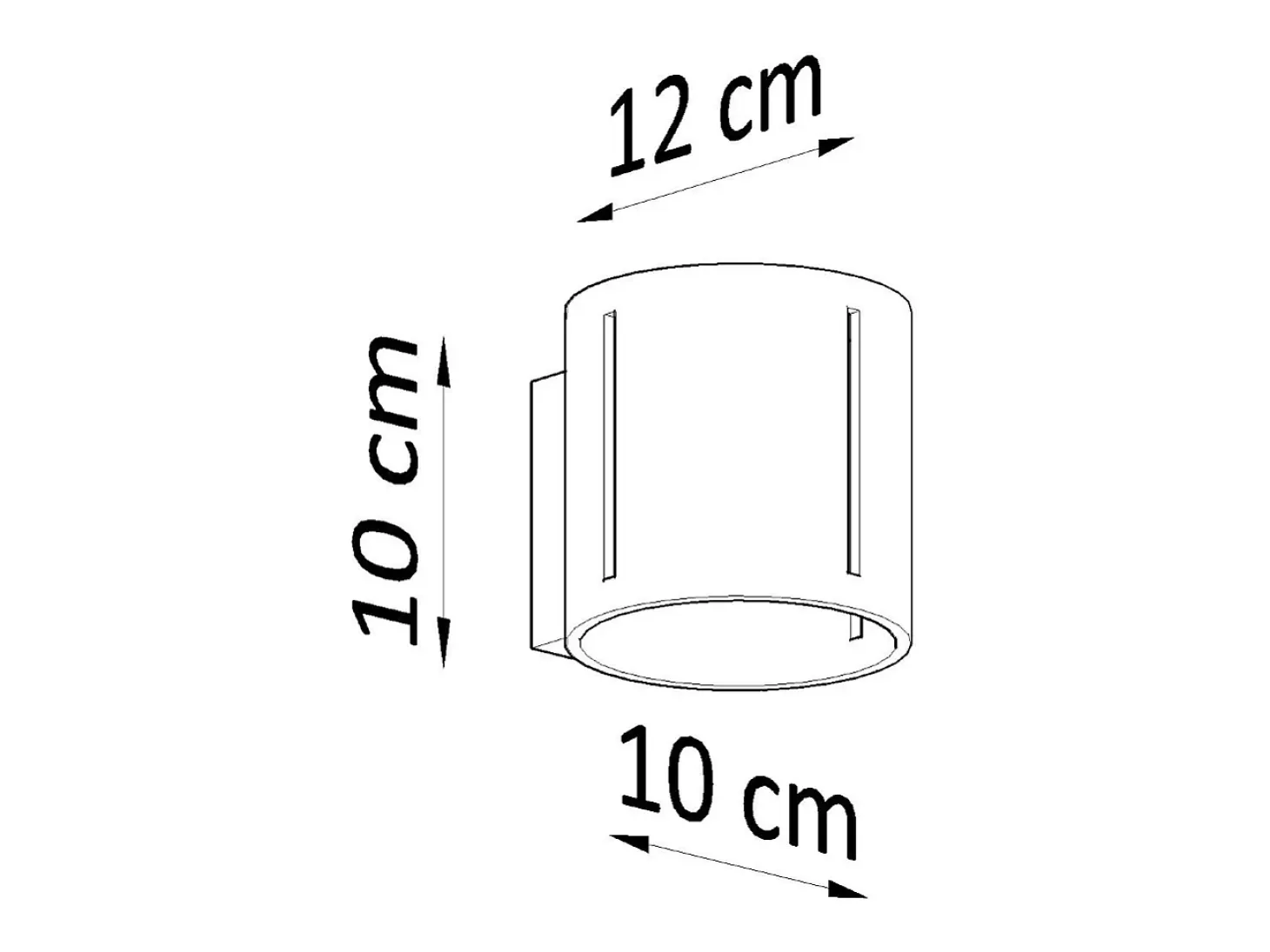 Sollux INEZ - 1 lámpara de pared empotrada en negro, G9