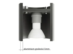 Sollux INEZ - 1 luz de techo al ras de color gris claro, G9