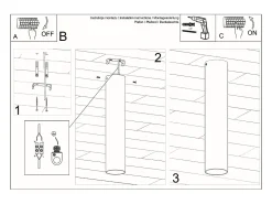Sollux LAGOS - 1 Downlight de superficie de luz blanca, GU10