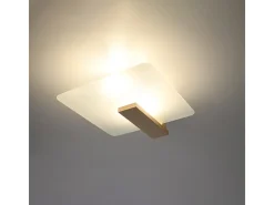 Sollux Lappo Plafón Empotrado Madera Natural