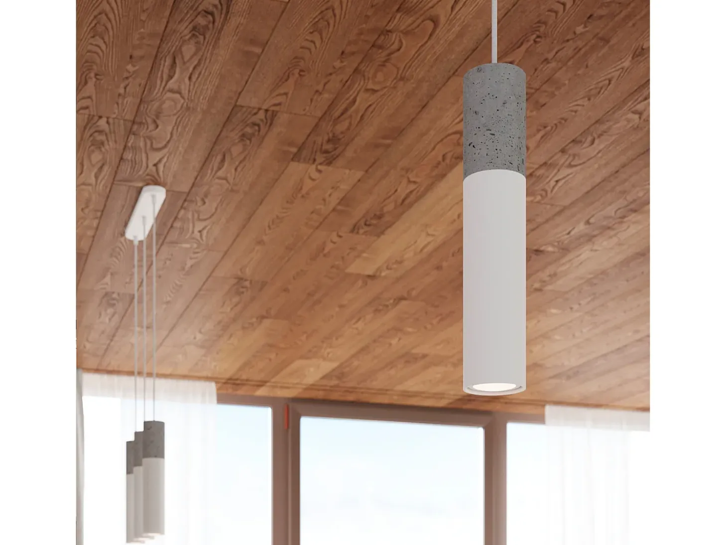 Sollux Lighting Borgio Plafón Colgante Cluster, Gris, Blanco, 3x GU10