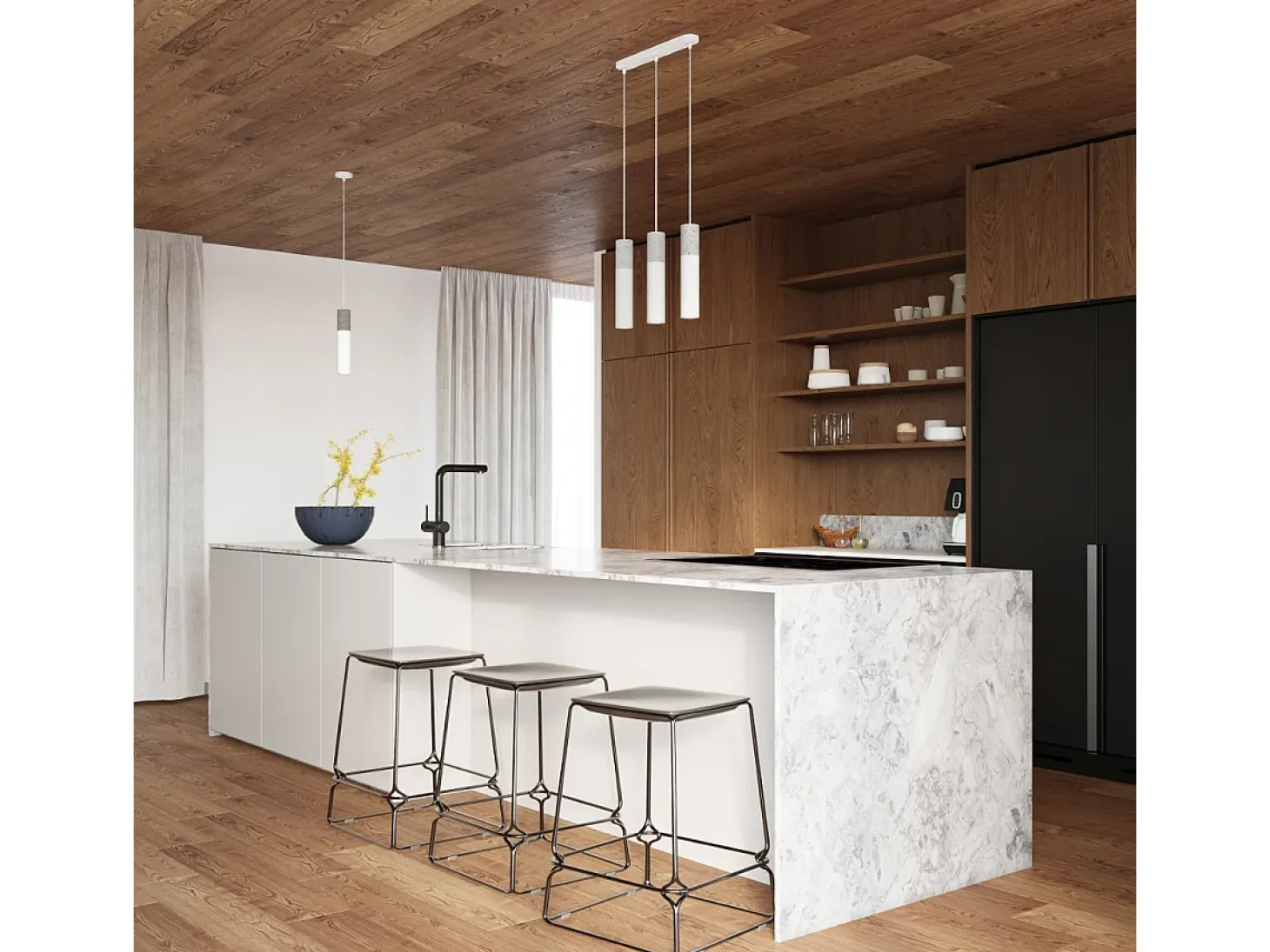 Sollux Lighting Borgio Plafón Colgante Cluster, Gris, Blanco, 3x GU10