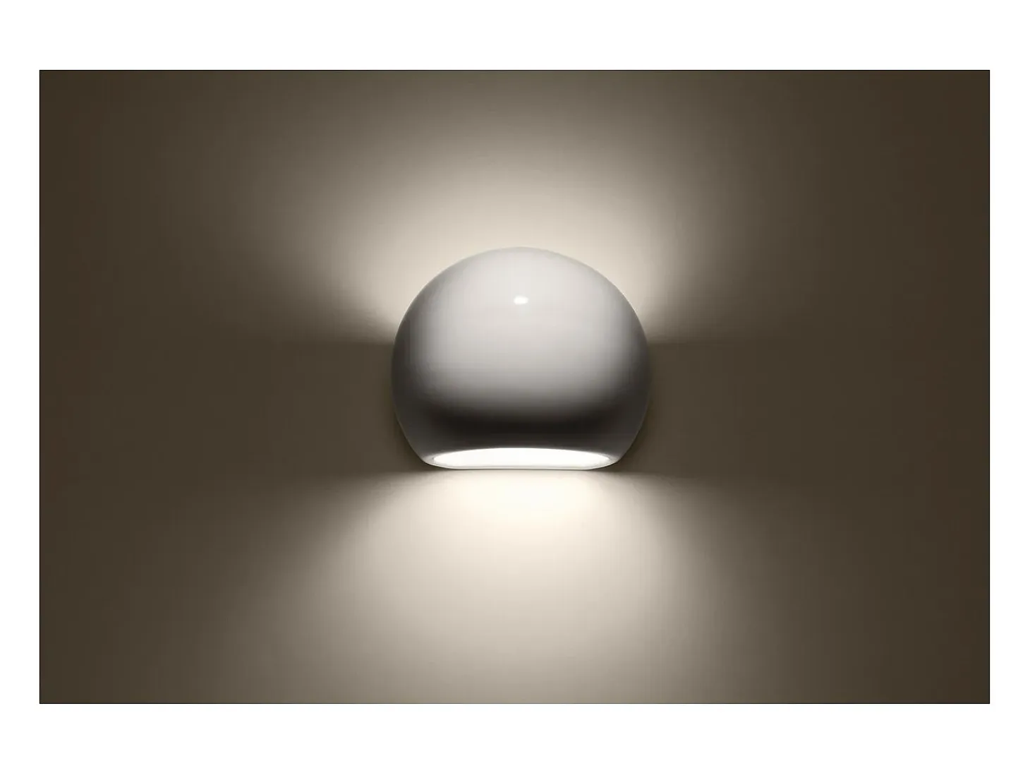 Sollux Lighting Globe Aplique Up & Down, Blanco, 17cm