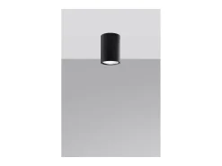 Sollux Lighting Lagos Downlight de Superficie, Negro, 10cm