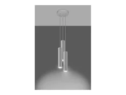 Sollux Lighting Lagos Plafón Colgante Cluster, Blanco, 3x GU10