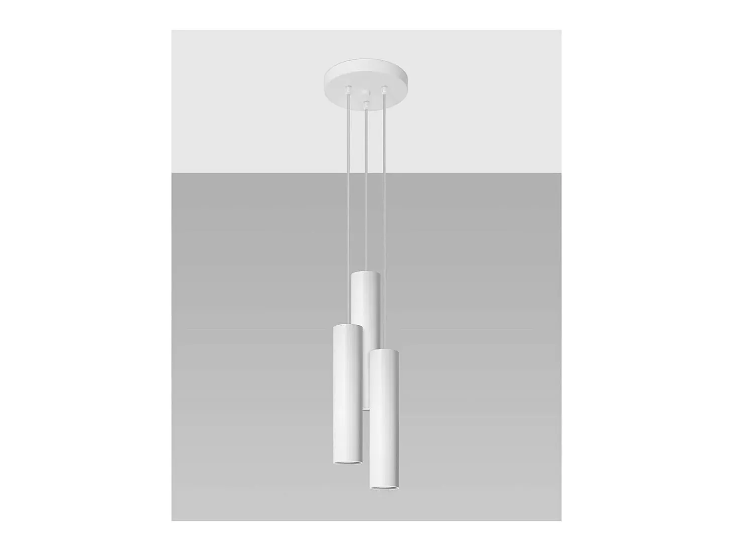 Sollux Lighting Lagos Plafón Colgante Cluster, Blanco, 3x GU10
