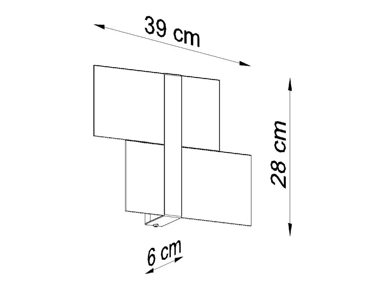 Sollux Lighting Massimo Aplique, Blanco, 2x G9