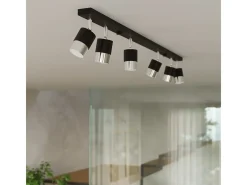 Sollux Lighting Nero Foco de techo Twin, negro/cromado, 2x GU10