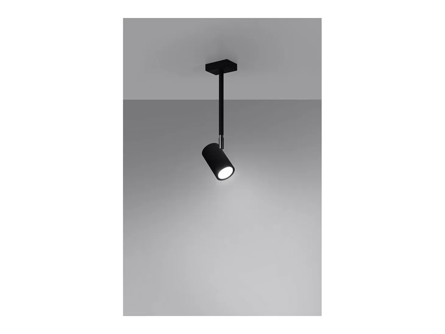 Sollux Lighting Norano Foco individual, negro, 1x GU10