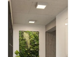Sollux Lighting Riza Plafón de Empotrar Gris Cemento, 33cm