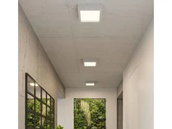 Sollux Lighting Riza Plafón de Empotrar Gris Cemento, 33cm
