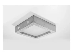 Sollux Lighting Riza Plafón de Empotrar Gris Cemento, 33cm