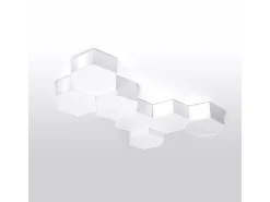 Sollux Lighting Sunde Plafón Decorativo Empotrado, Blanco, 11,5cm