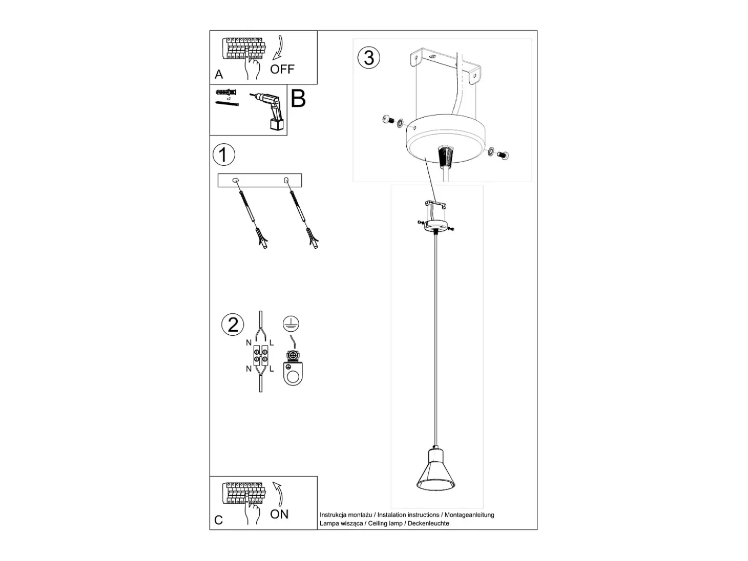 Sollux Lighting Taleja Plafón Colgante Dome, Blanco, 1x E27