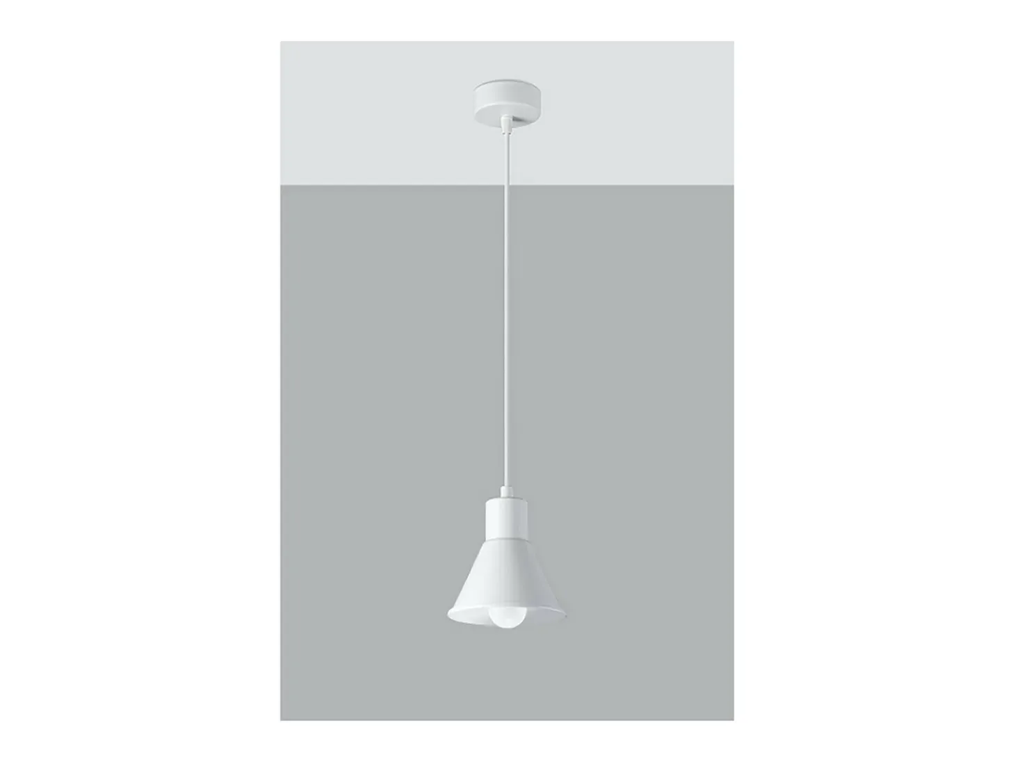 Sollux Lighting Taleja Plafón Colgante Dome, Blanco, 1x E27