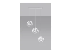 Sollux Lighting Tulos Lámpara de Techo Colgante Bar, Blanco, 3x E27