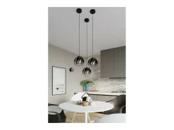 Sollux Lighting Tulos Lámpara semiempotrable, negra, 1x E27