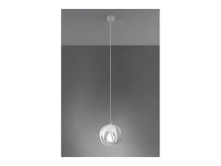 Sollux Lighting Tulos Plafón Colgante Esférico, Blanco, 1x E27