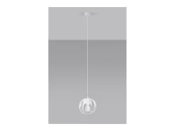 Sollux Lighting Tulos Plafón Colgante Esférico, Blanco, 1x E27