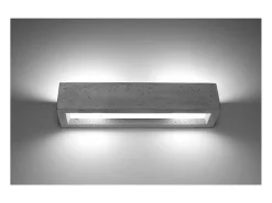 Sollux Lighting Vega Up & Down Aplique Gris Cemento, 50cm