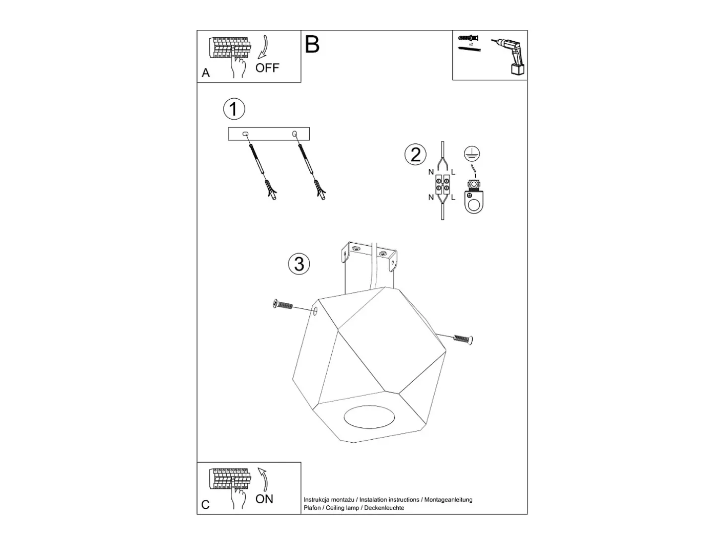 Sollux Lighting Woody Downlight de Superficie, Madera Natural, 1x GU10