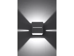 Sollux LOBO - 1 Light Up Down Wall Gris claro, G9