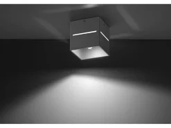 Sollux LOBO - 1 luz de techo gris, G9