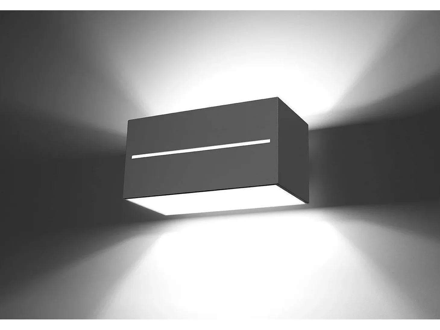 Sollux LOBO MAXI - 2 Light Up Down Flush Wall Gris claro