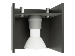 Sollux LORETO - 1 pared de luz gris claro, G9