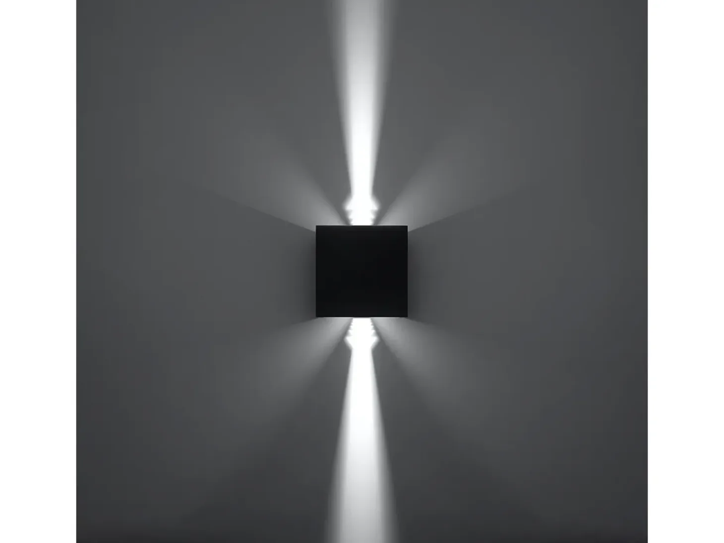 Sollux LUCA - Aplique de pared empotrable LED 1 Light Up Down Negro