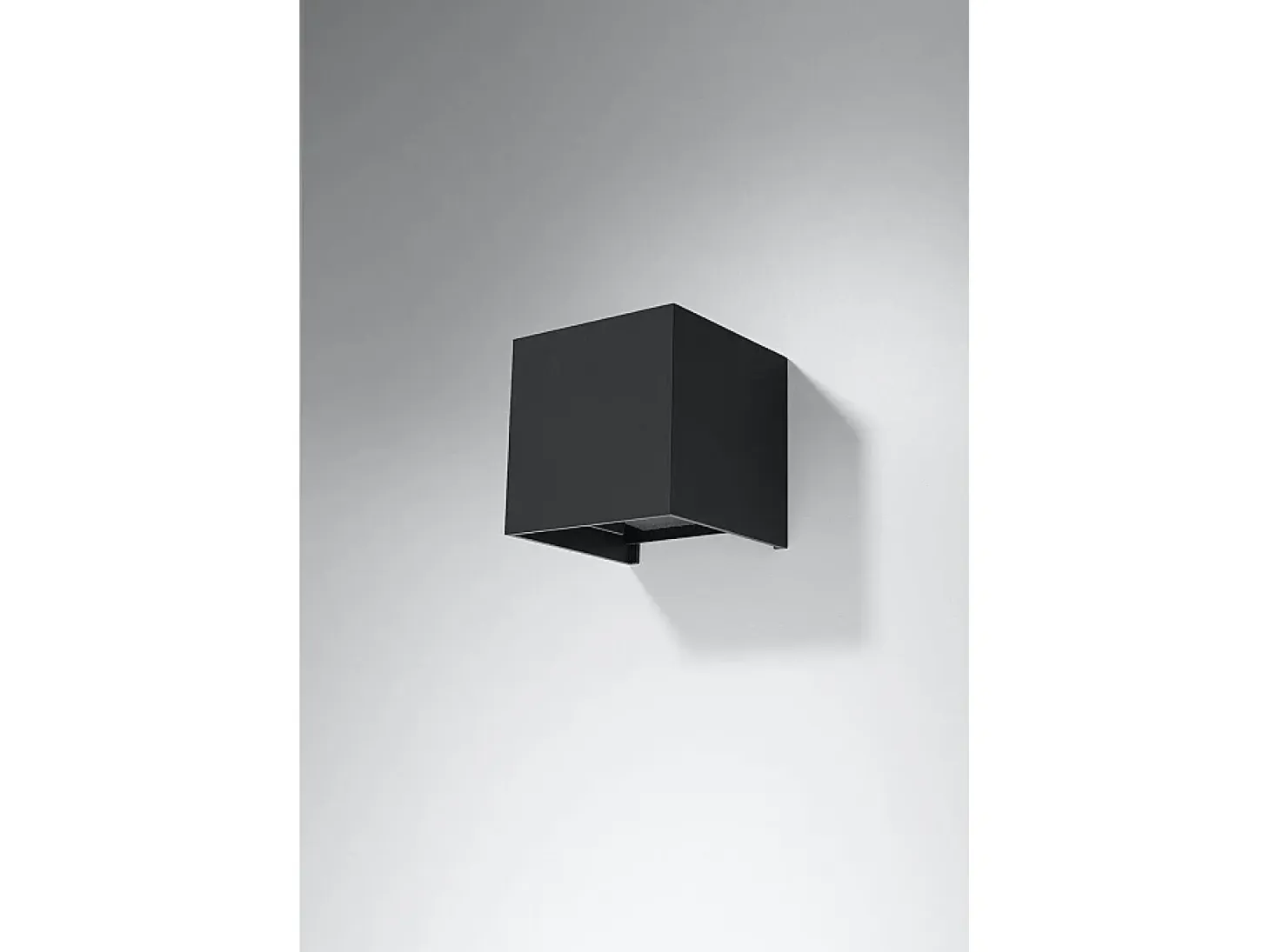Sollux LUCA - Aplique de pared empotrable LED 1 Light Up Down Negro