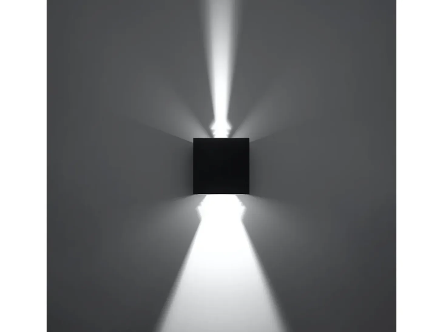 Sollux LUCA - Aplique de pared empotrable LED 1 Light Up Down Negro