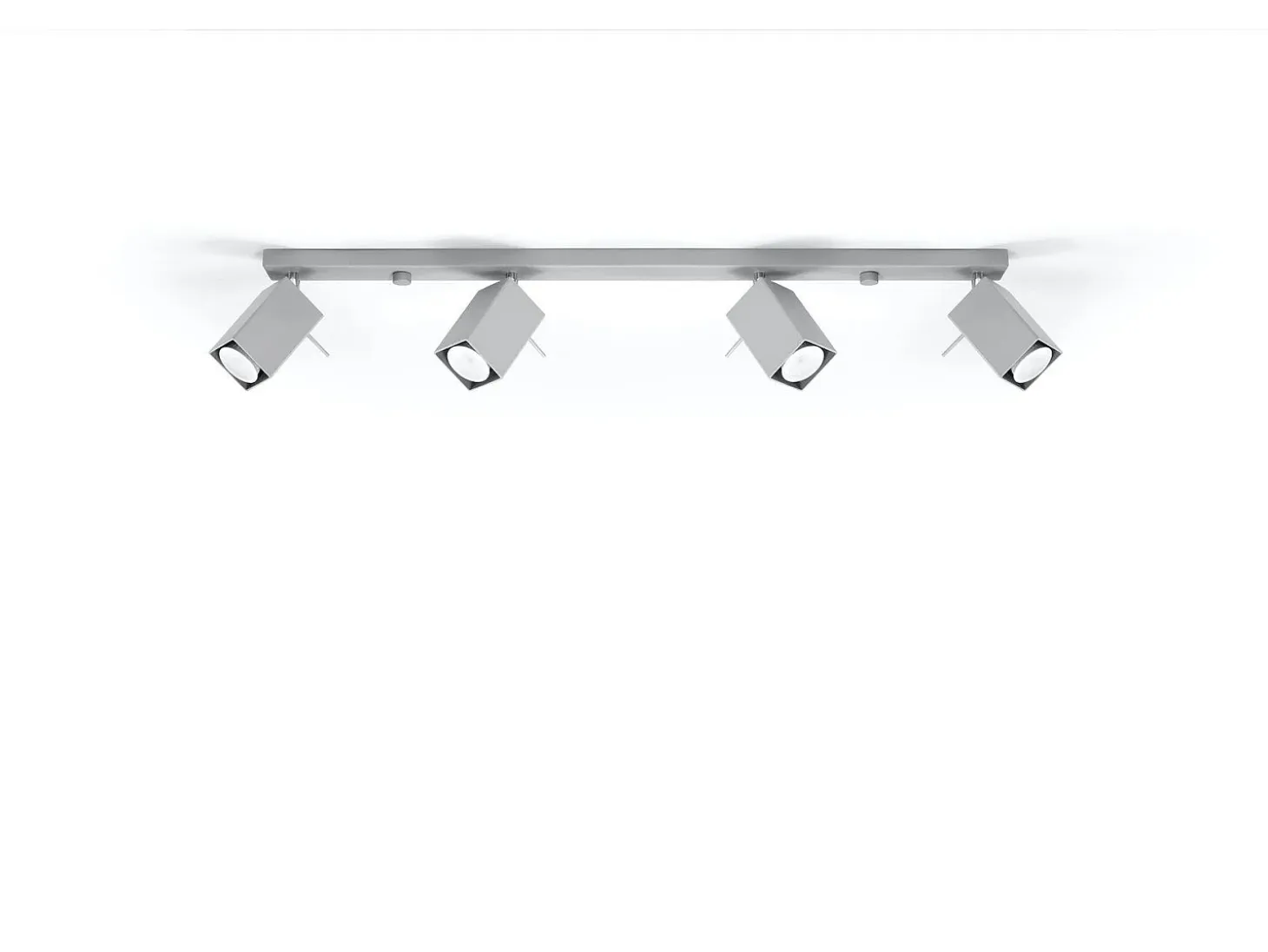 Sollux MERIDA - Barra de 4 focos de luz gris, GU10