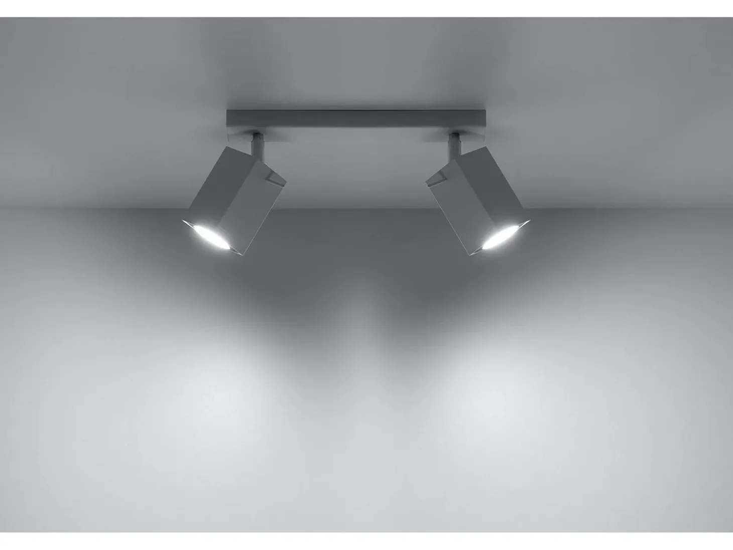 Sollux MERIDA - Barra de 2 focos de luz blanca, GU10