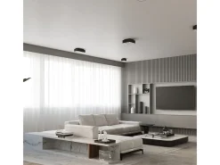 Sollux MONO - Lámpara de techo empotrada de 4 luces en blanco y negro, GU10