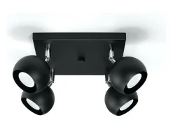 Sollux OCULARE - Cluster de 4 focos de luz negro, GU10