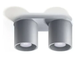 Sollux ORBIS - 2 Downlight montado en superficie gris, GU10