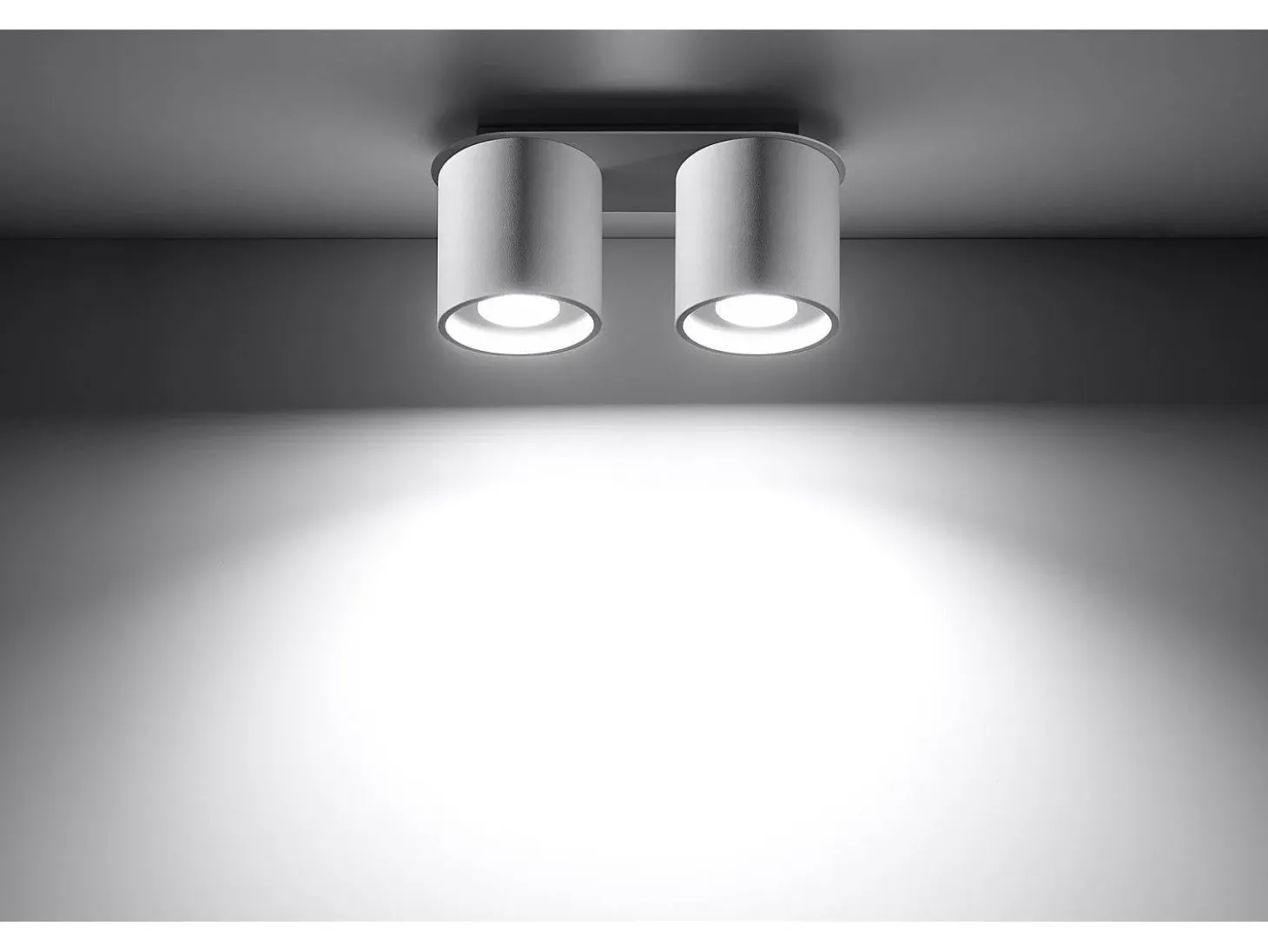 Sollux ORBIS - 2 Downlight de superficie blanca, GU10