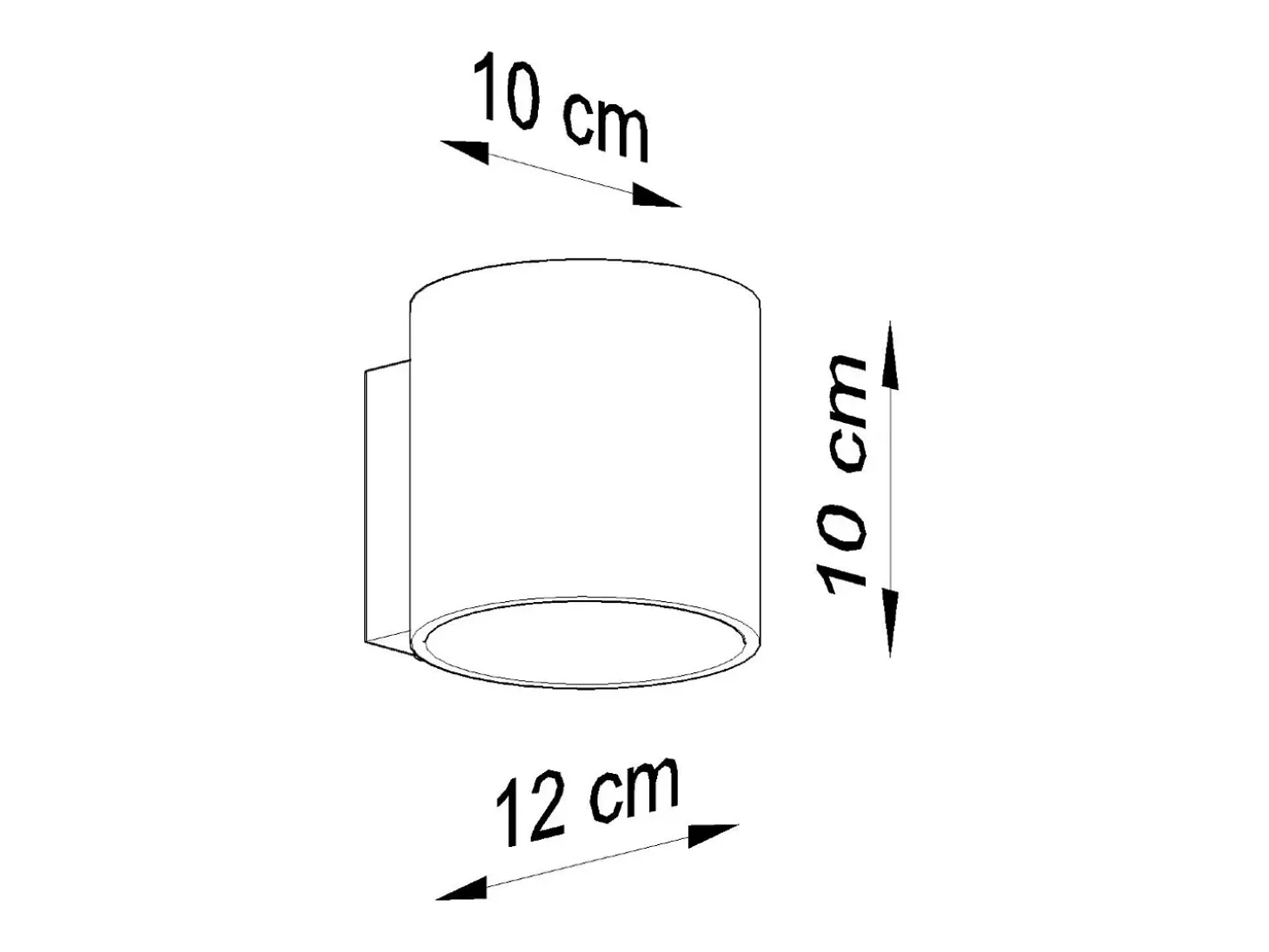 Sollux ORBIS - 1 Light Up Down Wall Gris claro, G9