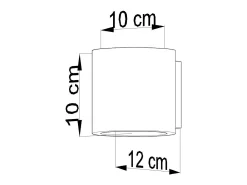 Sollux ORBIS - 1 luz de pared, blanco roto, G9