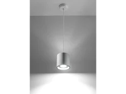 Sollux ORBIS - Lámpara colgante de techo redonda con 1 luz Blanca, GU10
