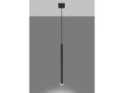 Sollux PASTELO - 1 lámpara colgante de techo negra, G9